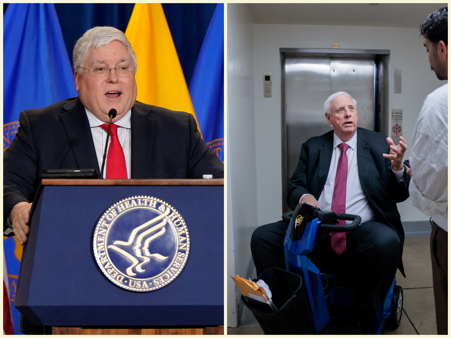 Collage: Patrick Morrisey and Jim Justice