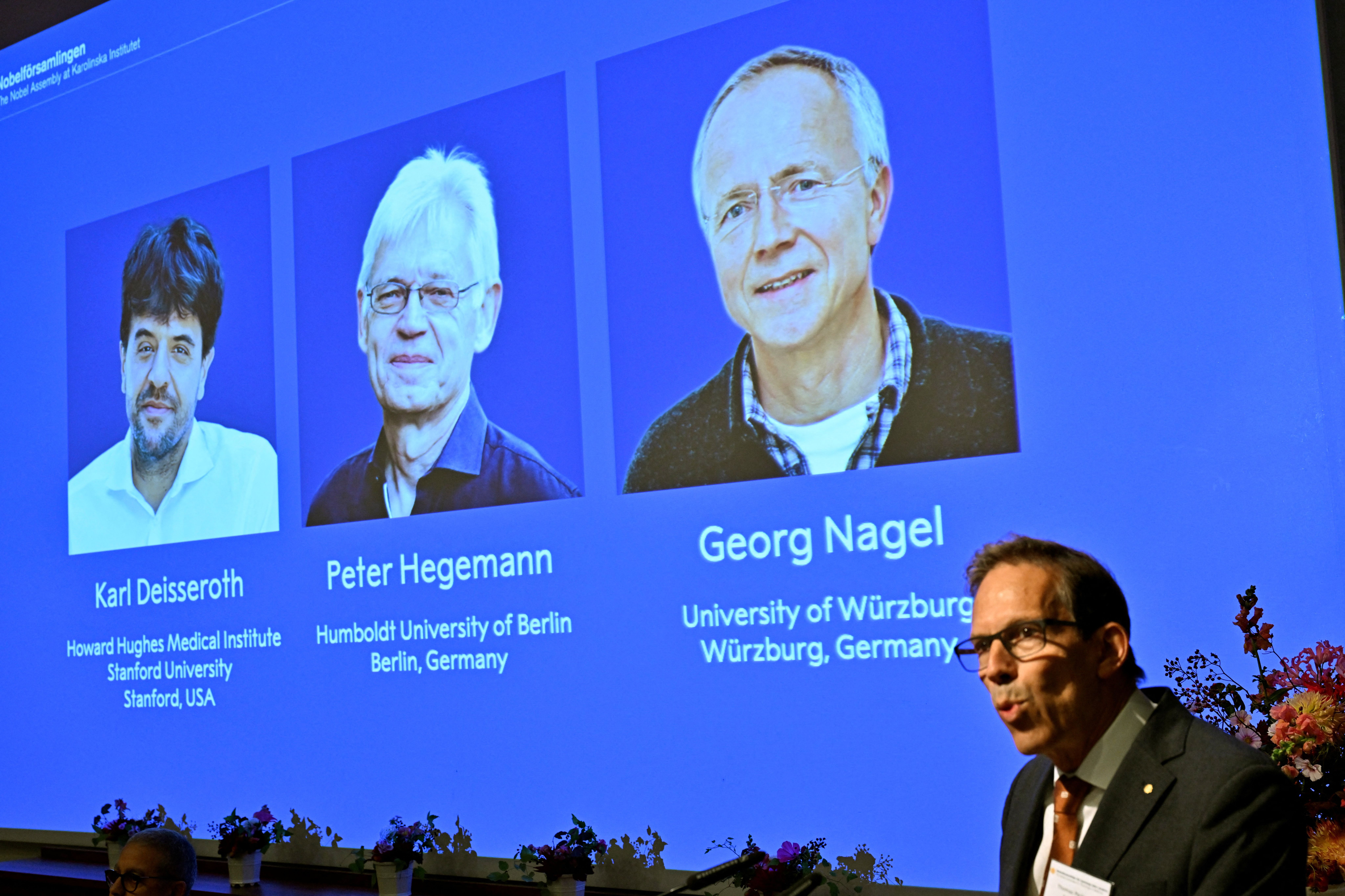 Karl Deisseroth, Peter Hegemann and Georg Nagel