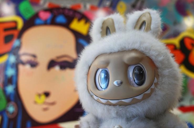 A Labubu doll
