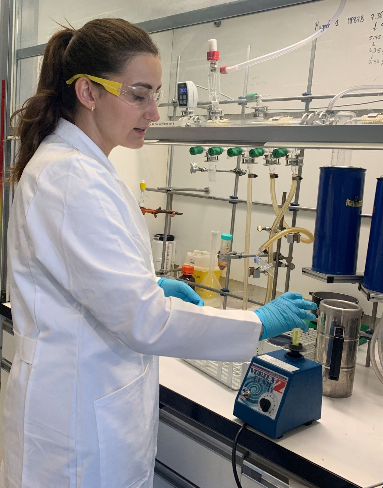 Marie Perrin, doctoral student at the Swiss Federal Institute of Technology (ETHZ) works in her lab.