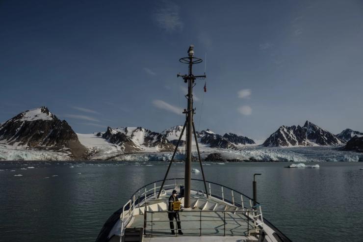 A ship on the North Sea.
