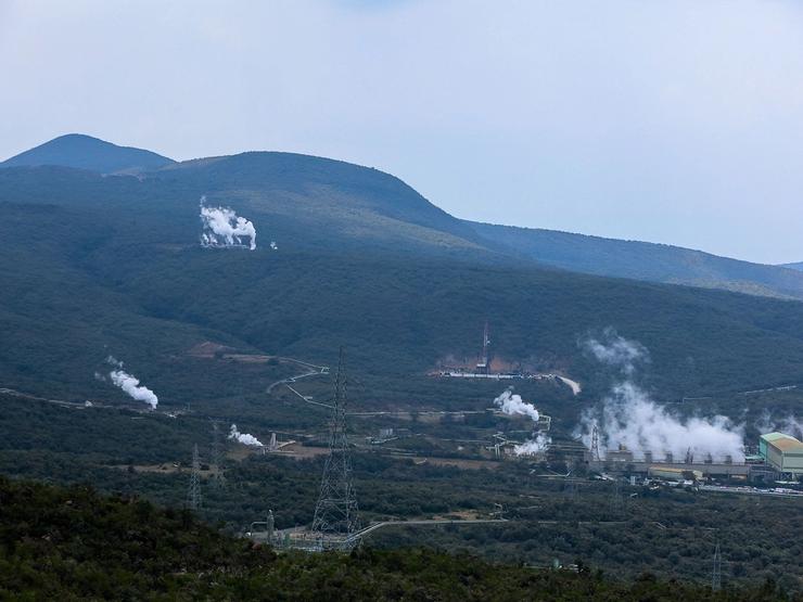 The Olkaria geothermal complex in Kenya’s Great Rift Valley.