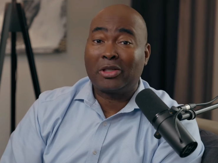 Screenshot of Jaime Harrison announcing his podcast