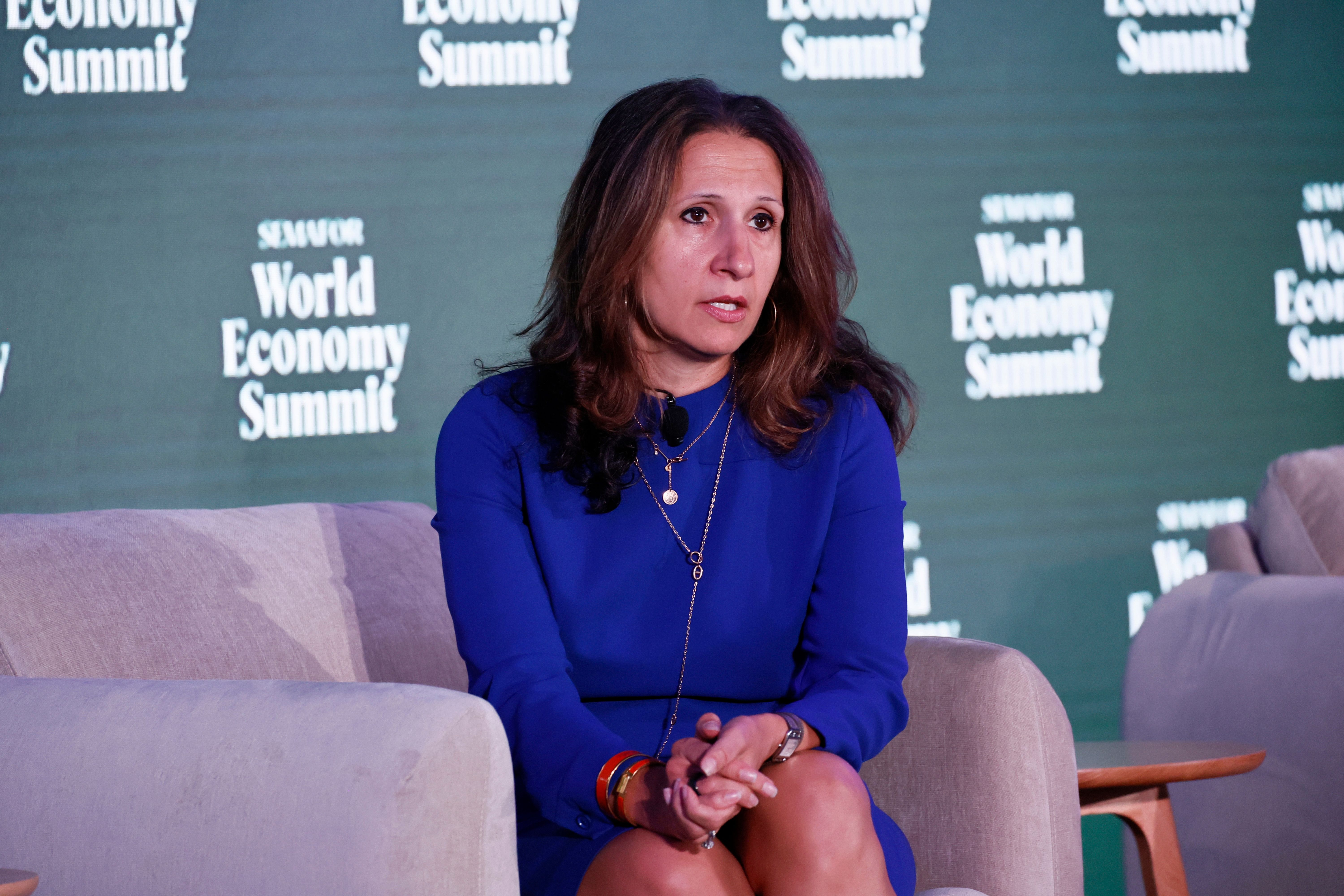 Lynn Martin at the World Economy Summit.