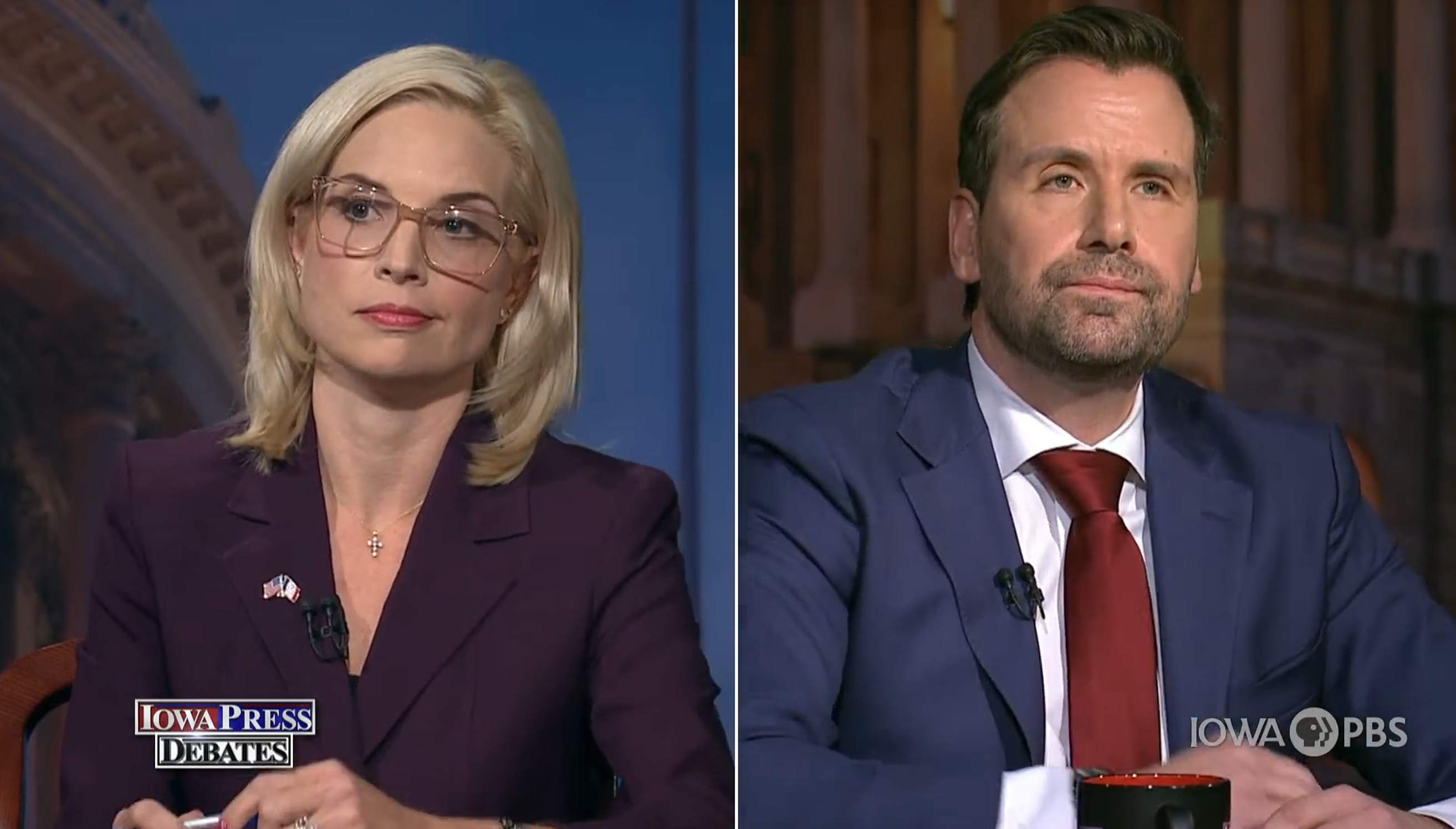 Screenshot of debate 