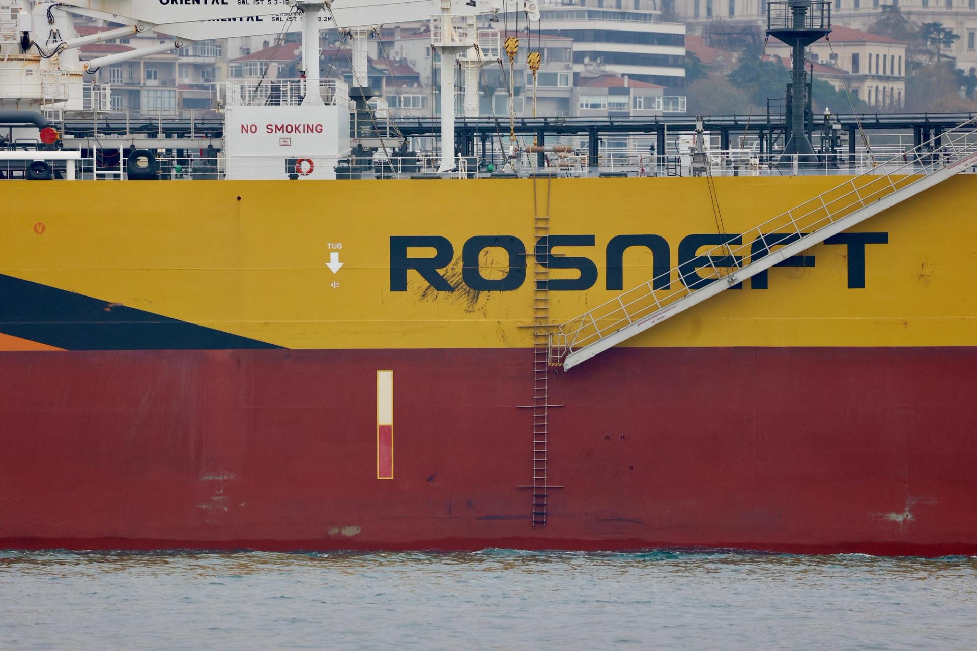 Rosneft’s Russian-flagged crude oil tanker.