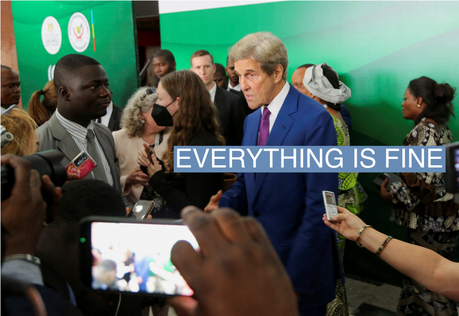 US Climate Envoy John Kerry ahead of COP27 in Congo.