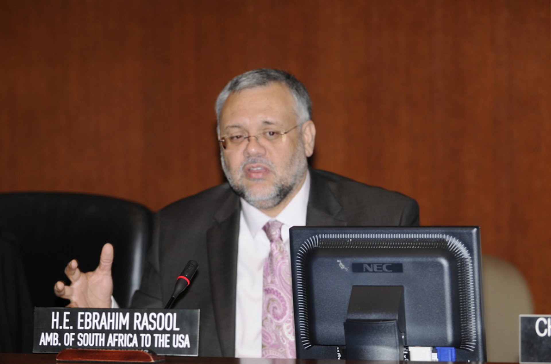 South African Ambassador to the US Ebrahim Rasool. 