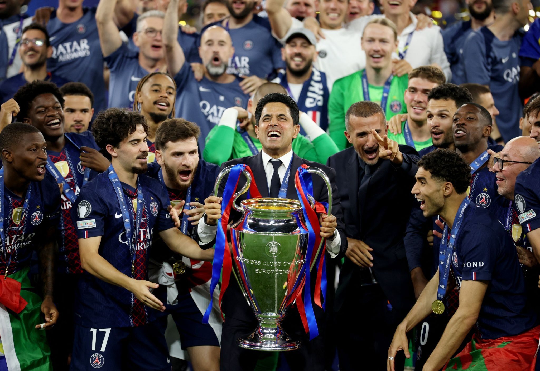 Paris St Germain president Nasser Al Khelaifi. Budapest, May 30, 2026.