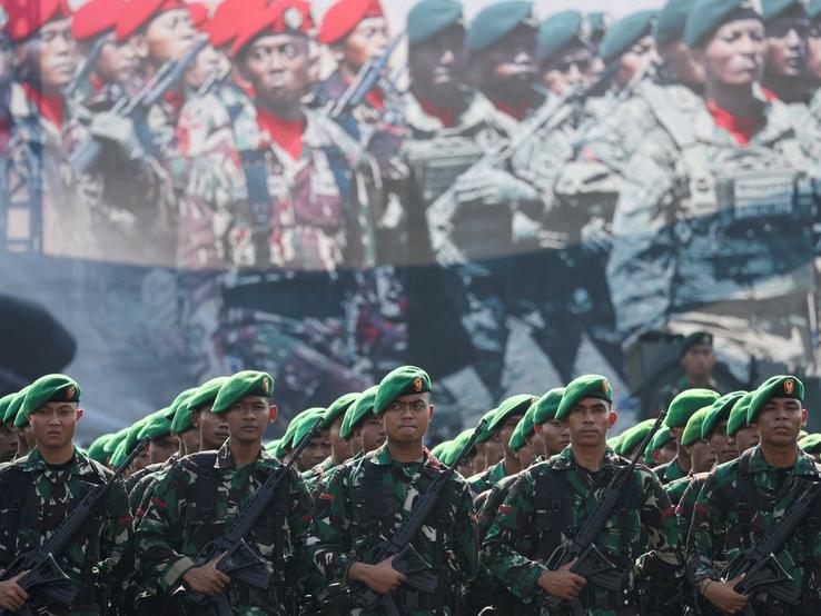 Indonesian troops.