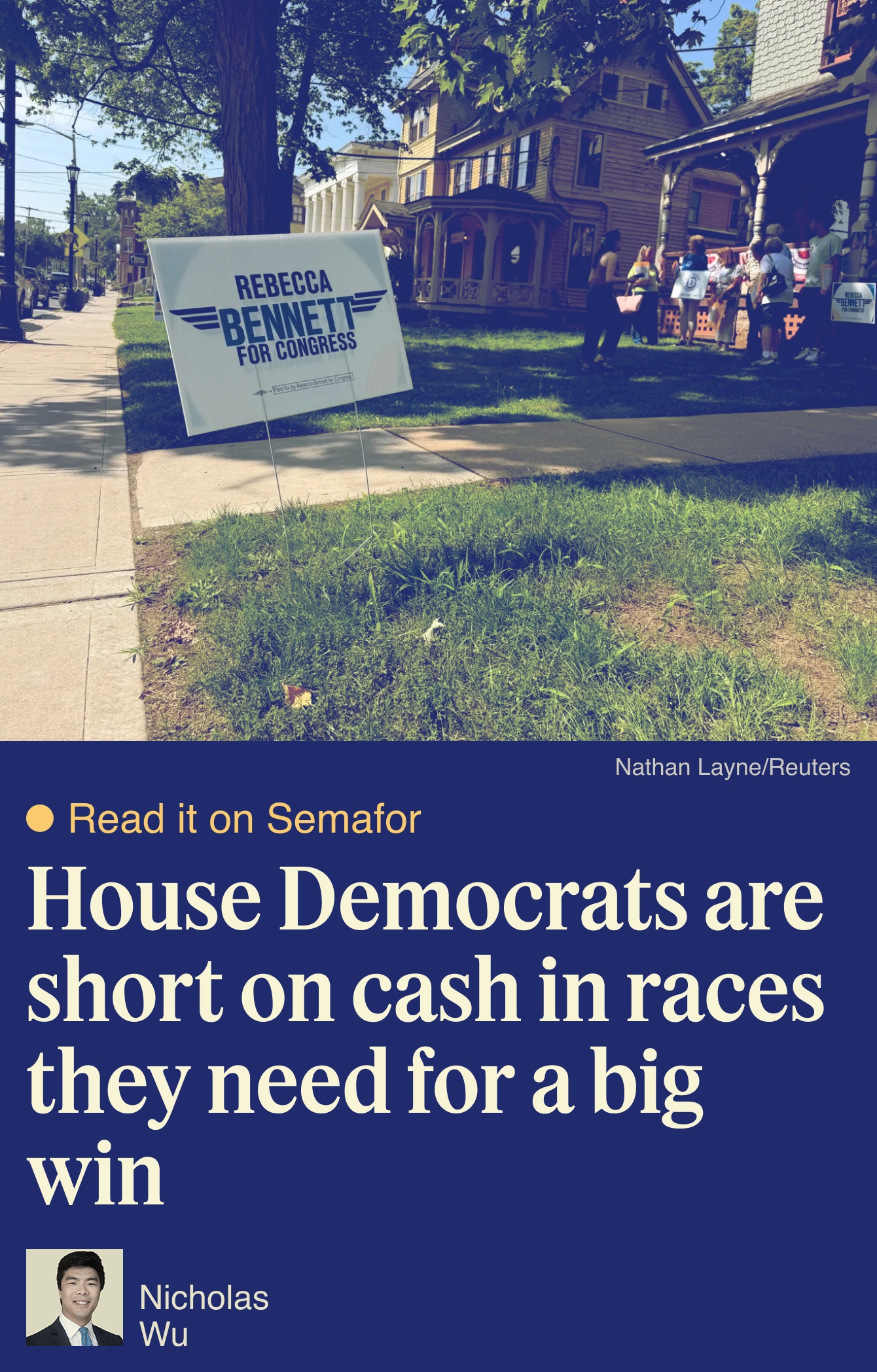 House Democrats are short on cash in races they need for a big win