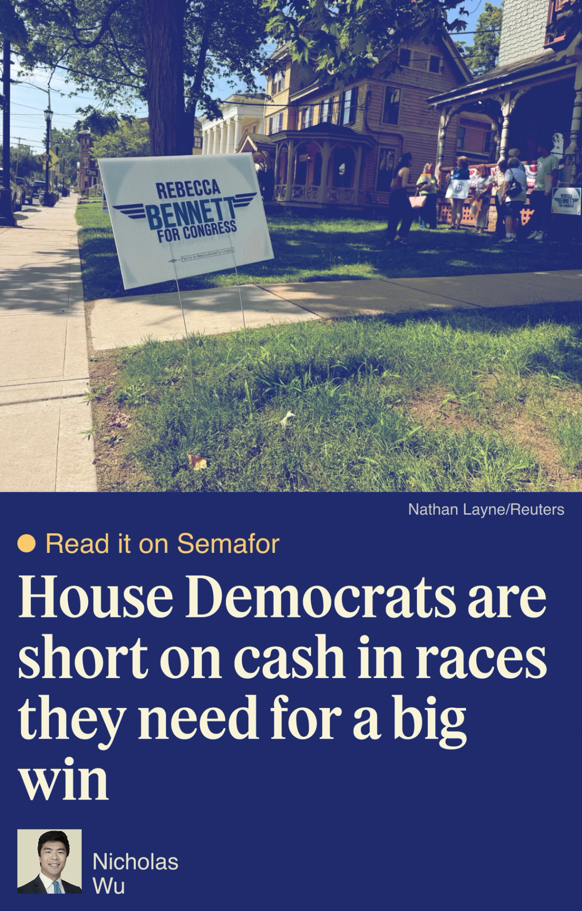 House Democrats are short on cash in races they need for a big win