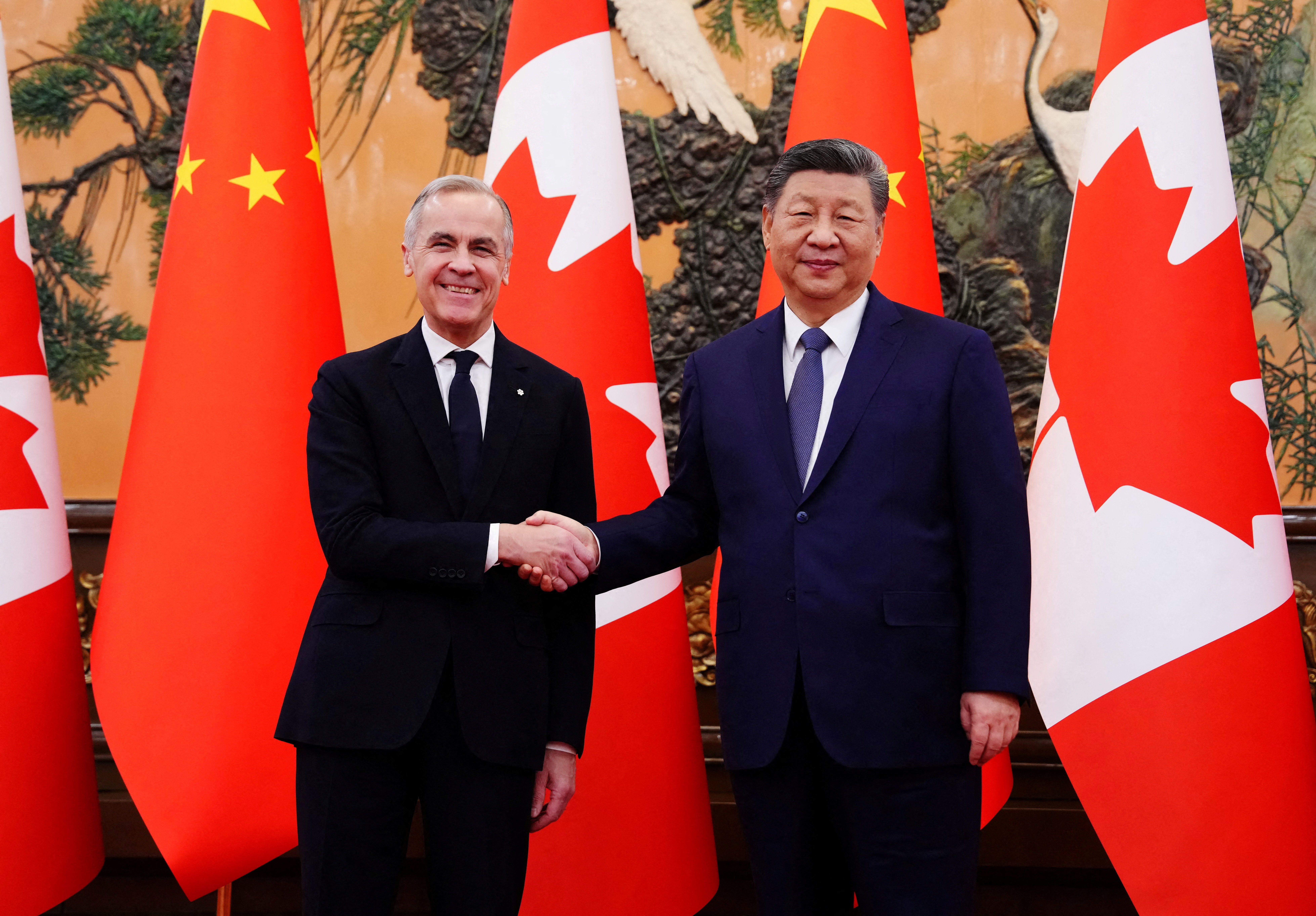 Carney and Xi Jinping. 