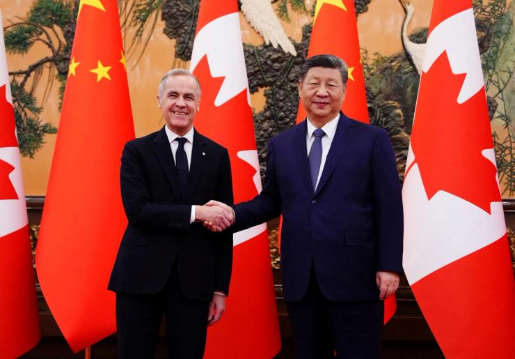 Carney and Xi Jinping.
