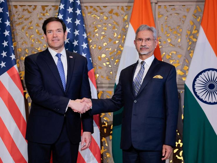 US Secretary of State Marco Rubio and India’s Foreign Minister Subrahmanyam Jaishankar