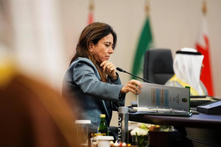 Minister of State at the Ministry of Foreign Affairs of the UAE Lana Nusseibeh in Bahrain, June 25, 2026