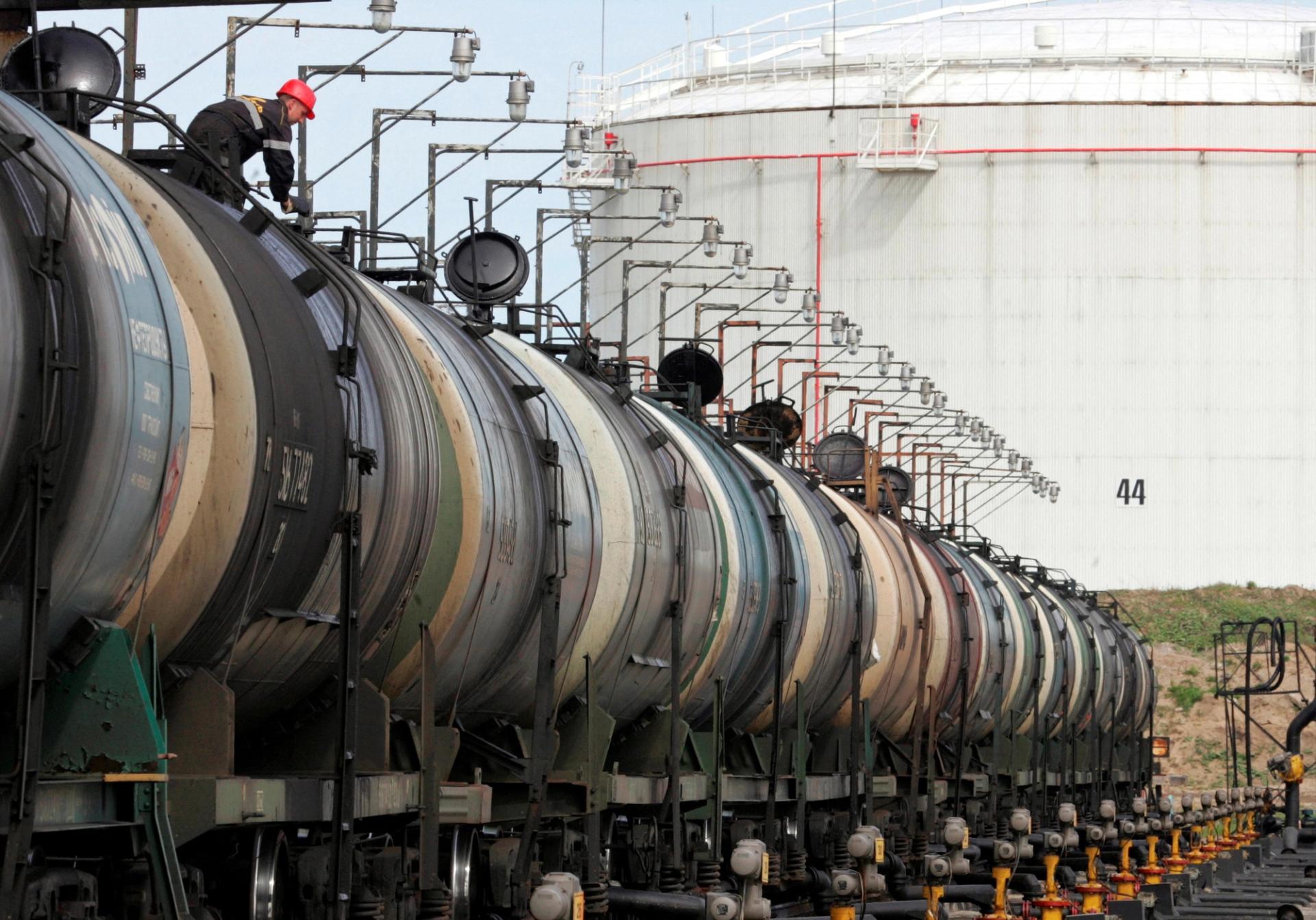 An oil tanker
