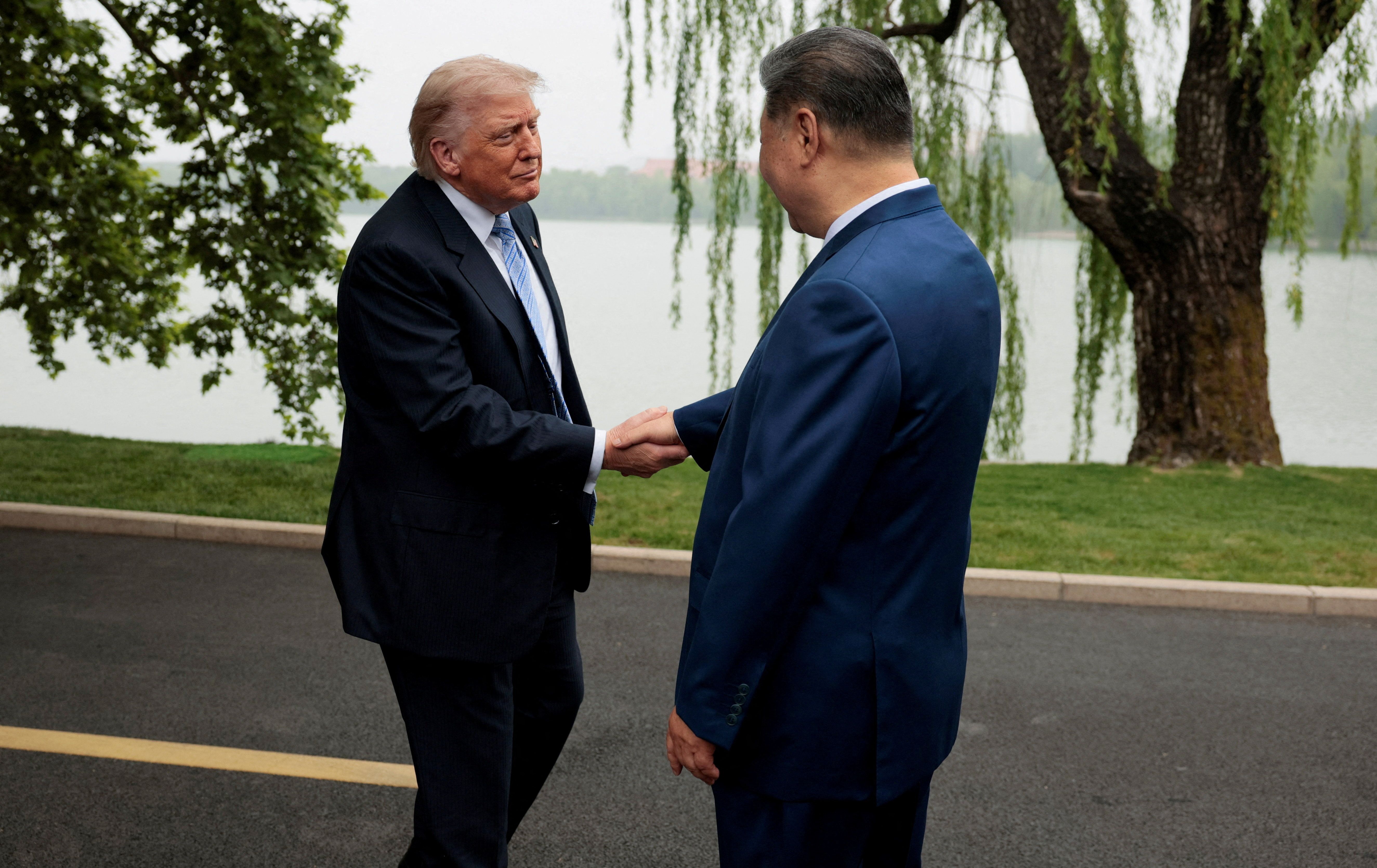 Donald Trump and Xi Jinping 