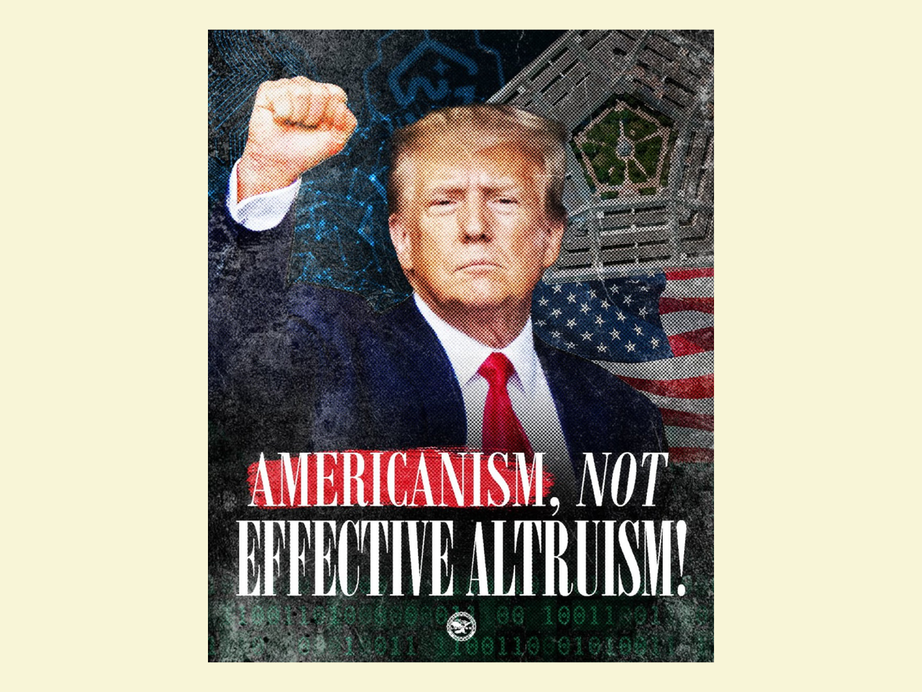 A screenshot of a meme showing Trump.