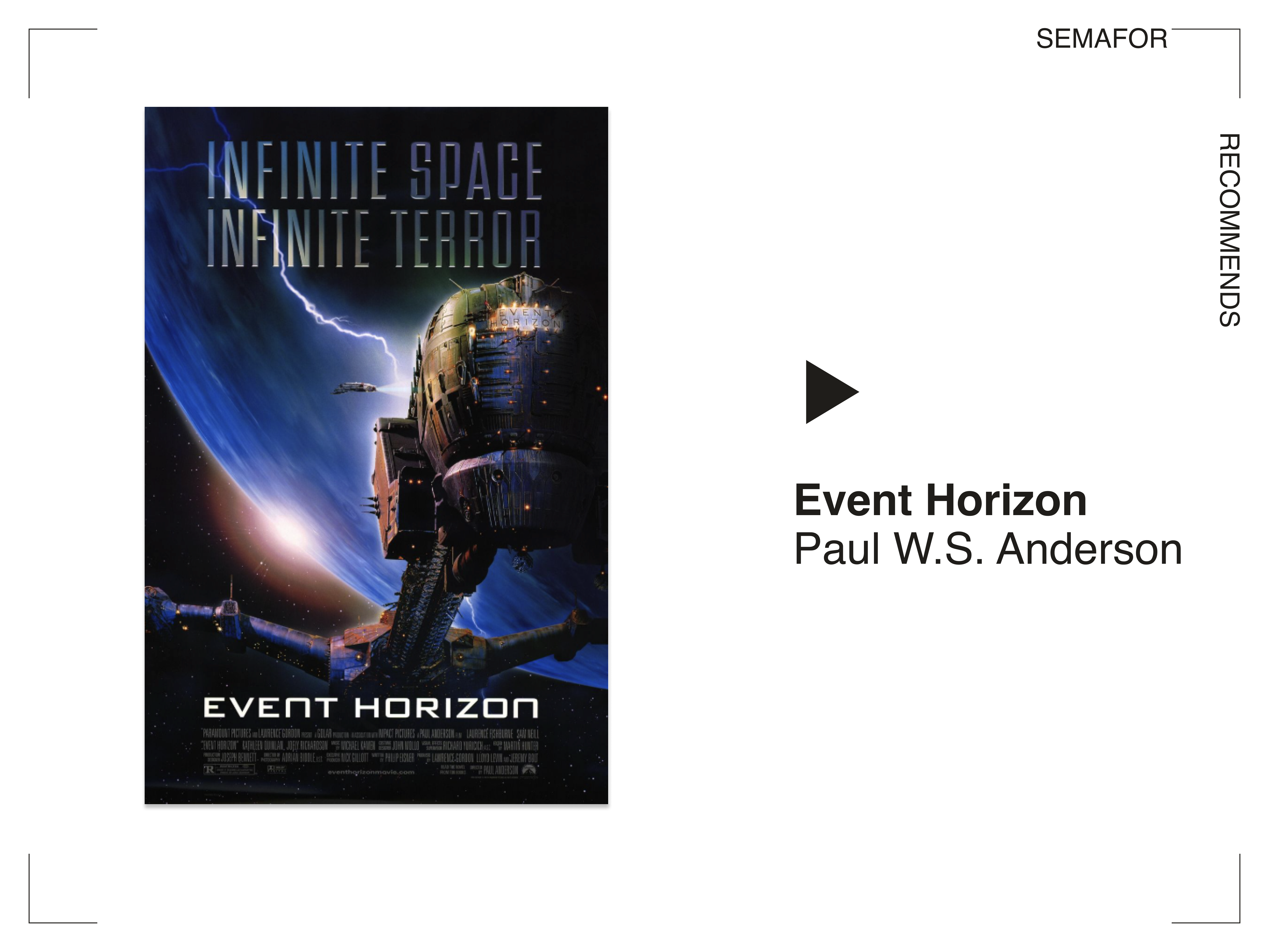 Event Horizon, directed by Paul W.S. Anderson