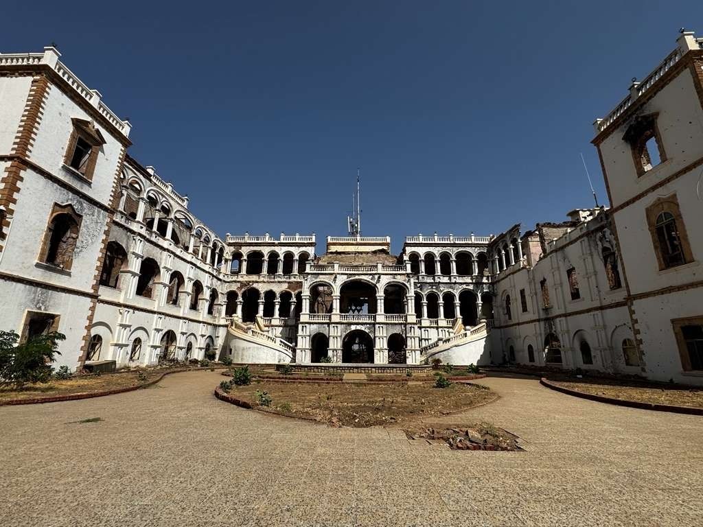 Sudan’s colonial-era Republican Palace in ruins due to conflict.