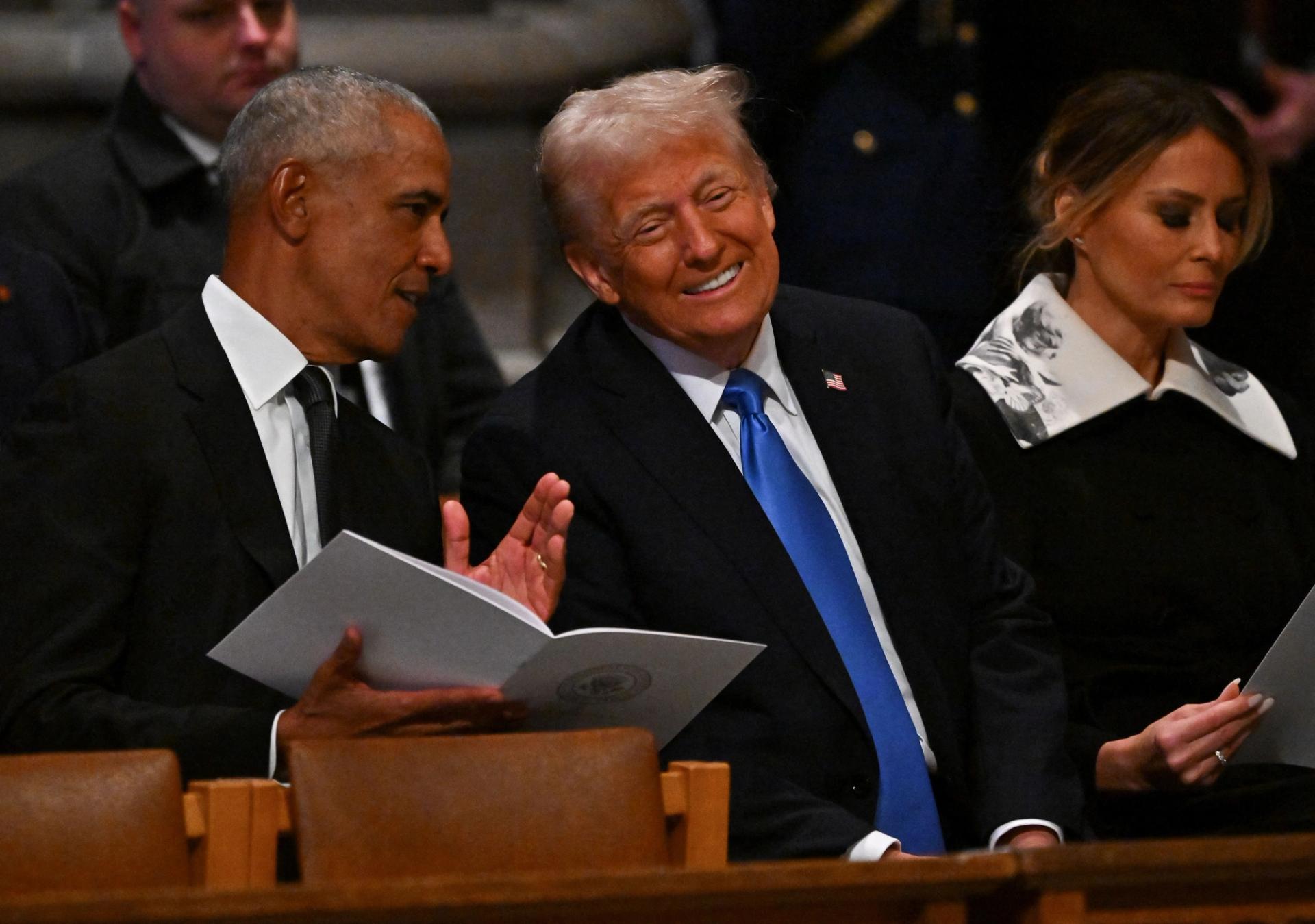 Former President Barack Obama and President-elect Donald Trump