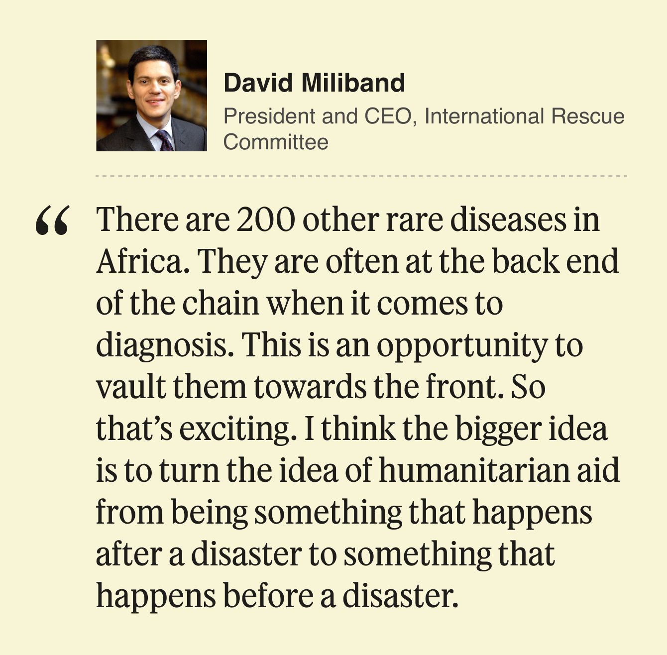 David Miliband quote.