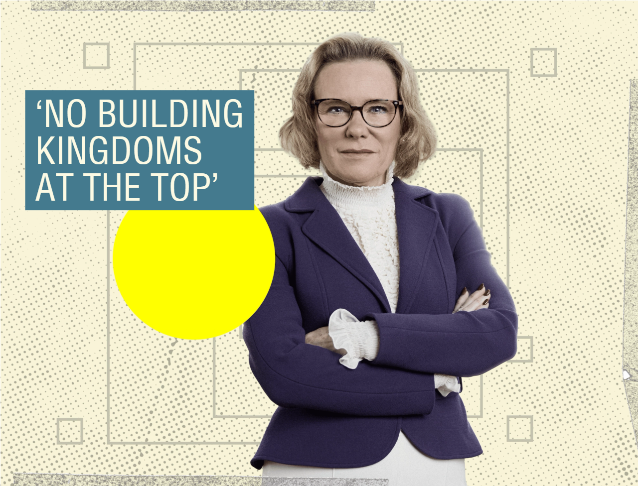 Belén Garijo. Caption reads: ‘No building kingdoms at the top’