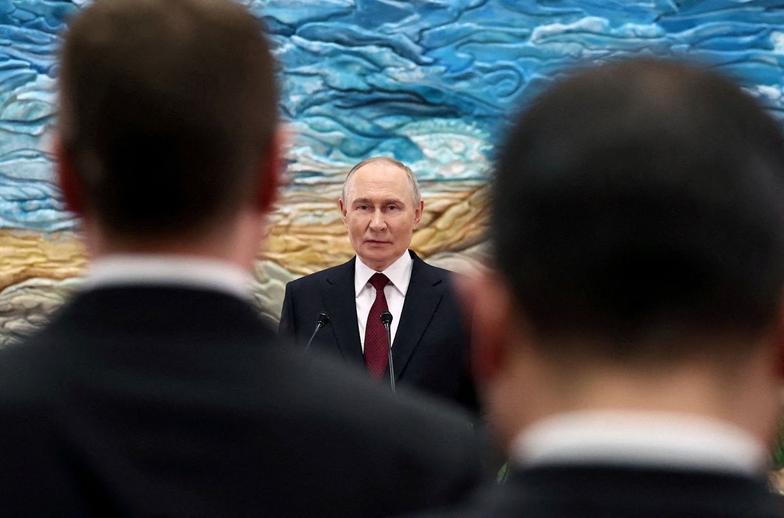 Putin at a summit in Kyrgyzstan. 