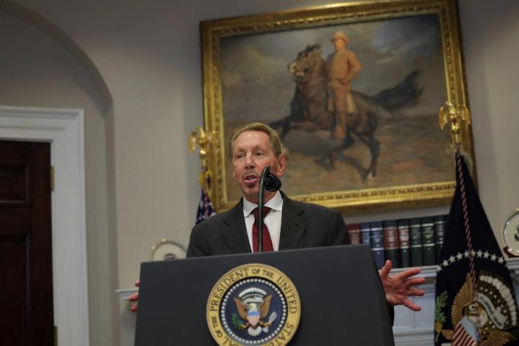 A photo of Larry Ellison.