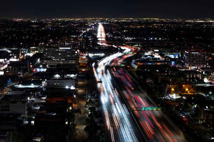 Thanksgiving traffic in Los Angeles