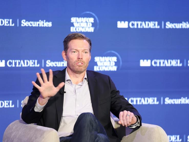 Jason Droege (CEO - Scale AI) speaks on stage during Semafor World Economy 2026 on April 16, 2026 in Washington, DC.