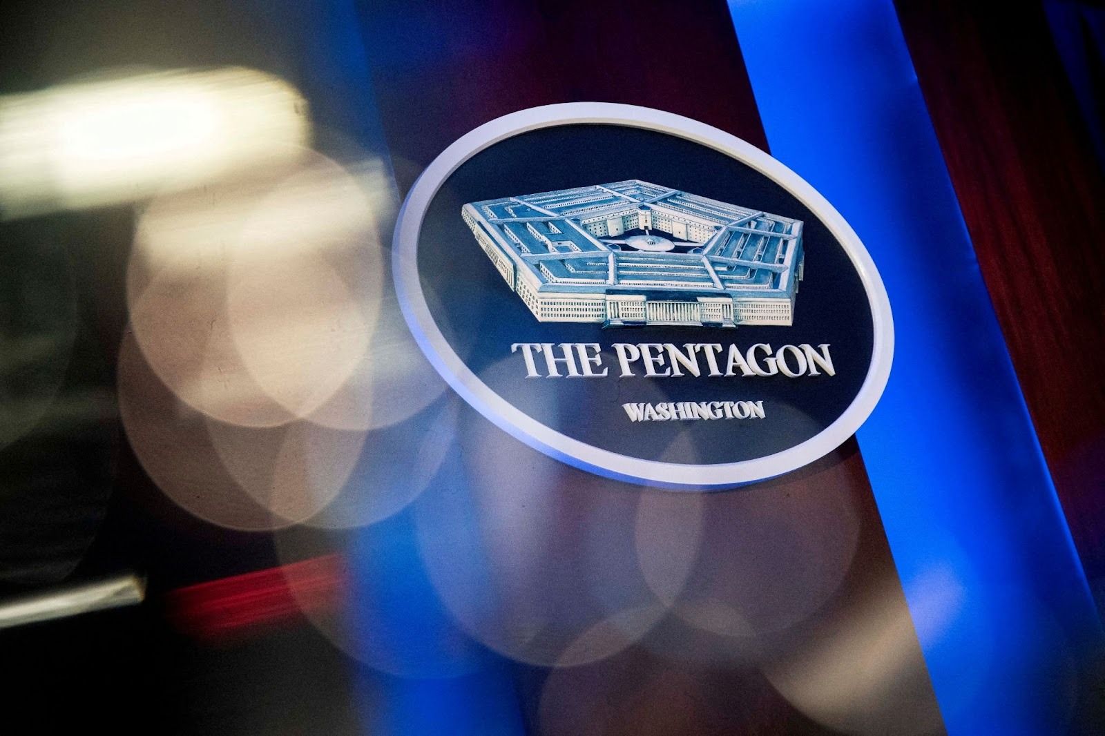 A logo of the Pentagon. 