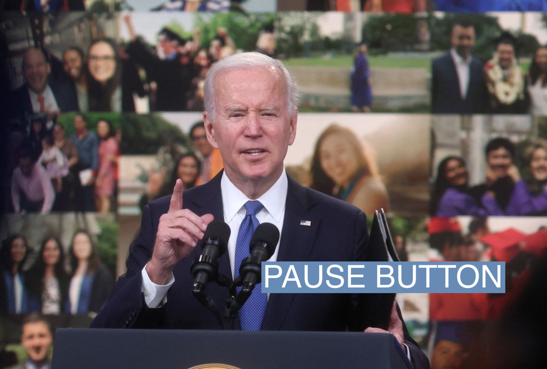 U.S. President Joe Biden delivers remarks about the student loan forgiveness program from an auditorium on the White House campus in Washington, U.S., October 17, 2022. 