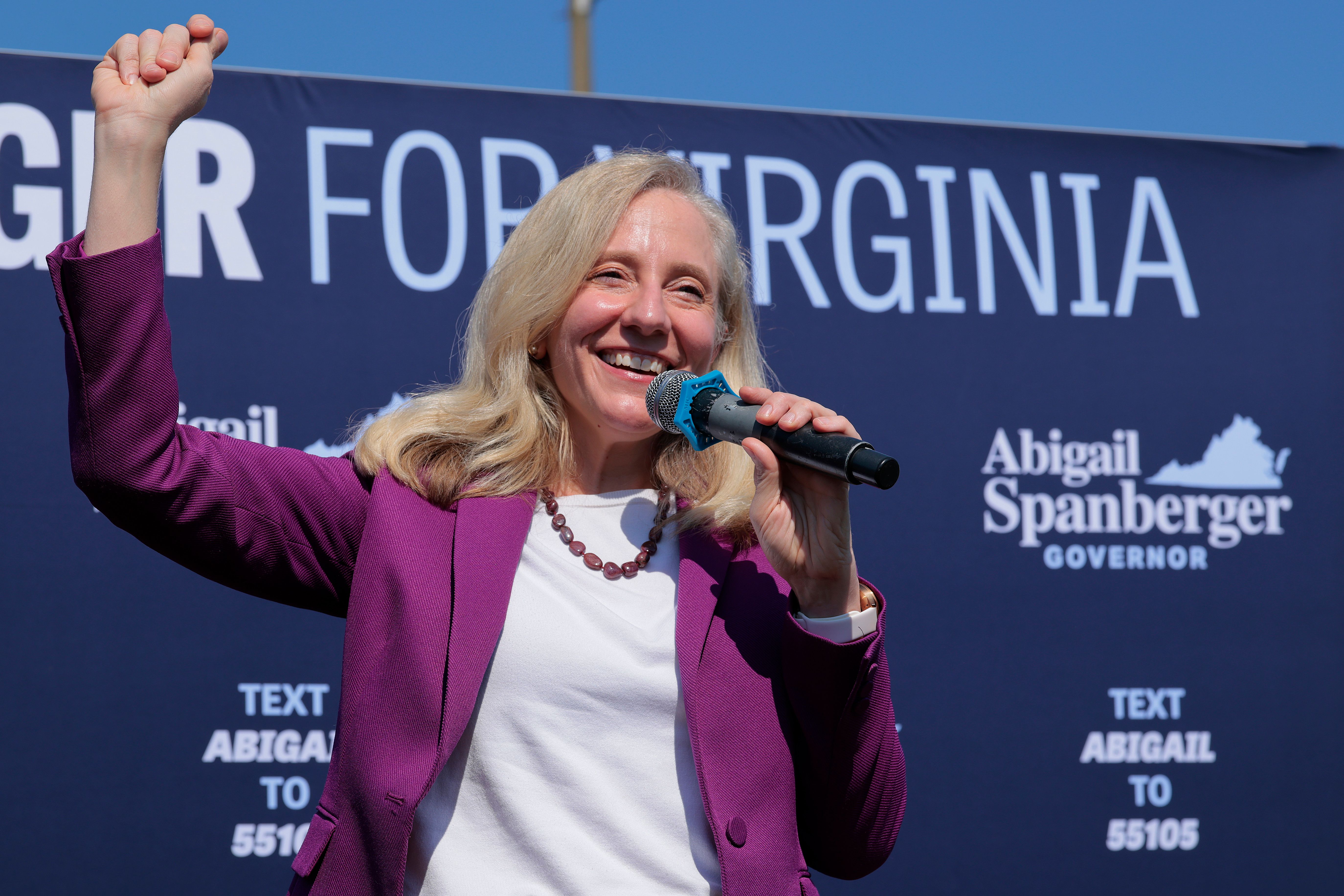 Abigail Spanberger, campaigning in Virginia