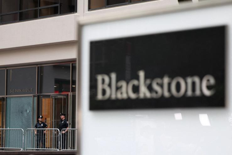 A Blackstone logo.