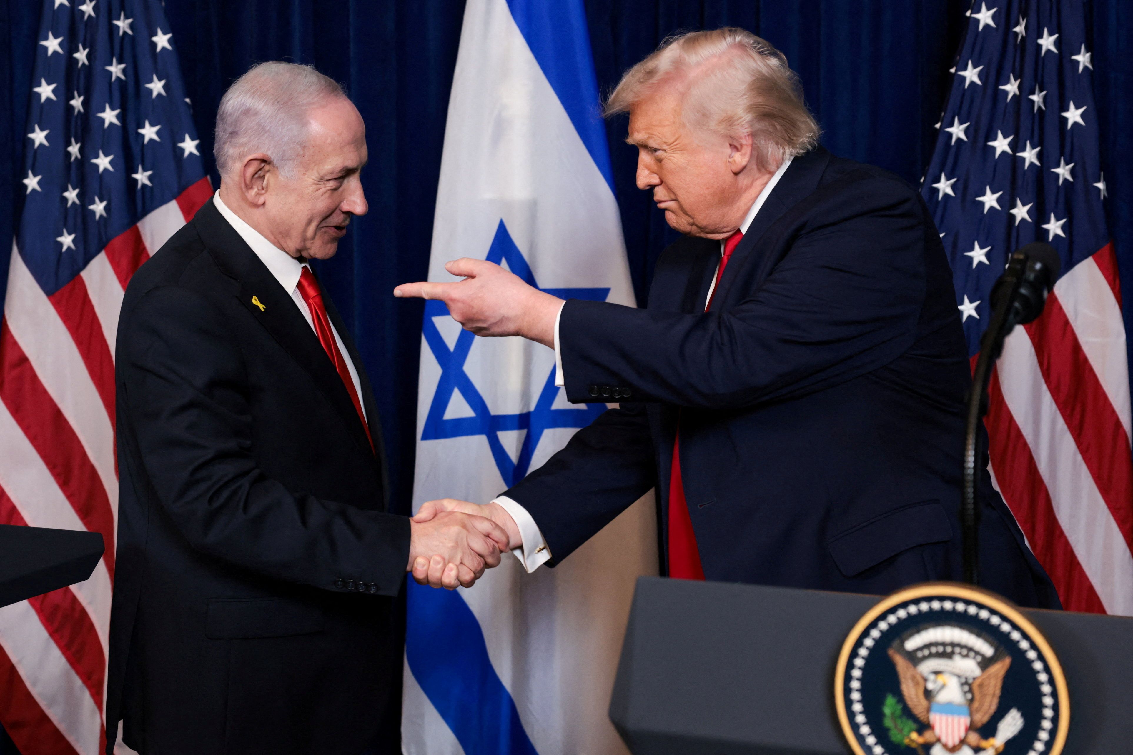 President Donald Trump and Israeli Prime Minister Benjamin Netanyahu