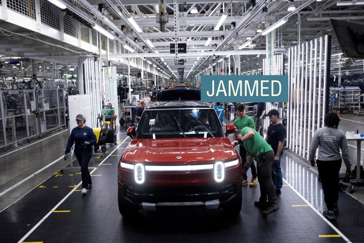  Workers assemble second-generation R1 vehicles at electric auto maker Rivian’s manufacturing facility in Normal, Illinois