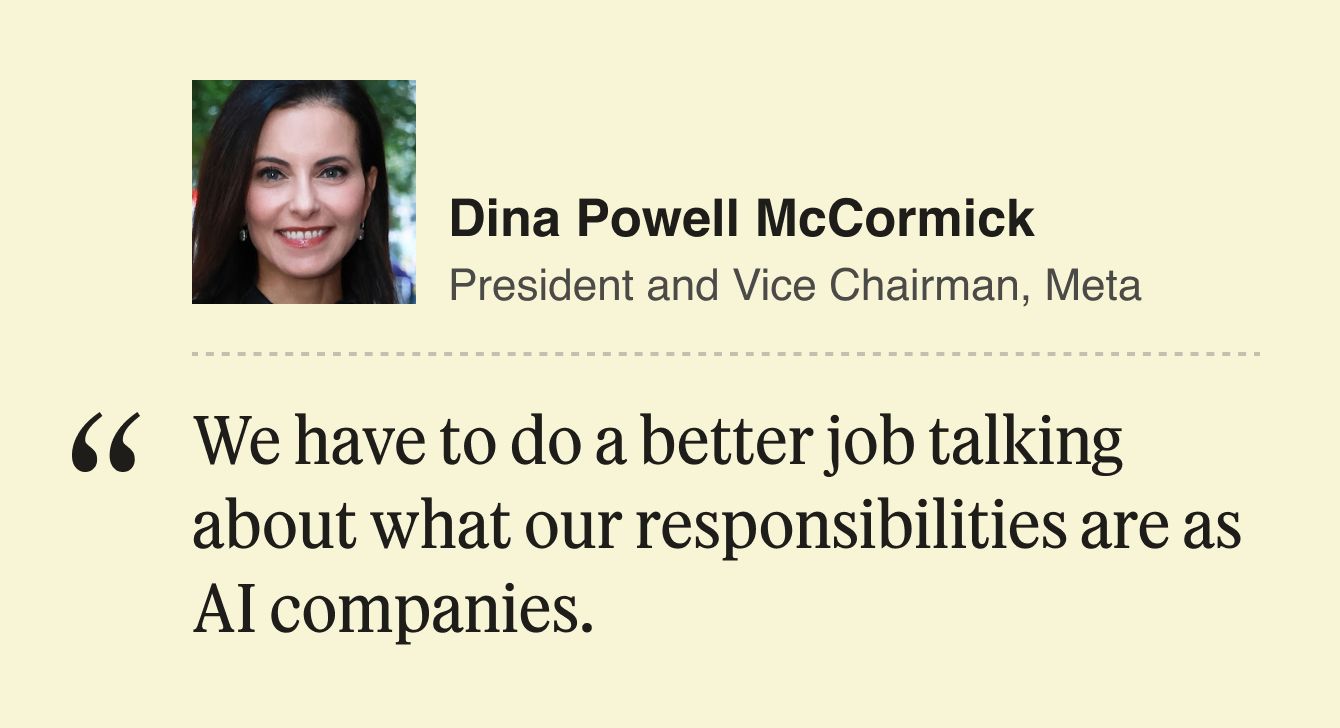 Dina Powell quote.