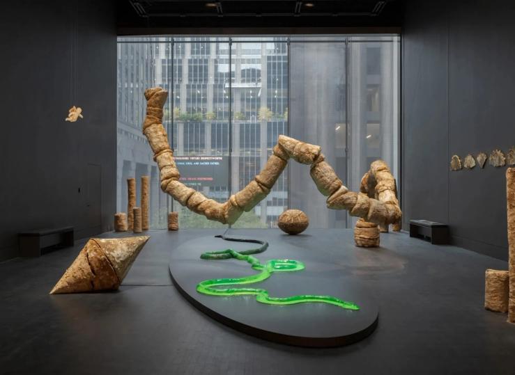 Installation view of Nour Mobarak’s “Dafne Phono”, 2024.