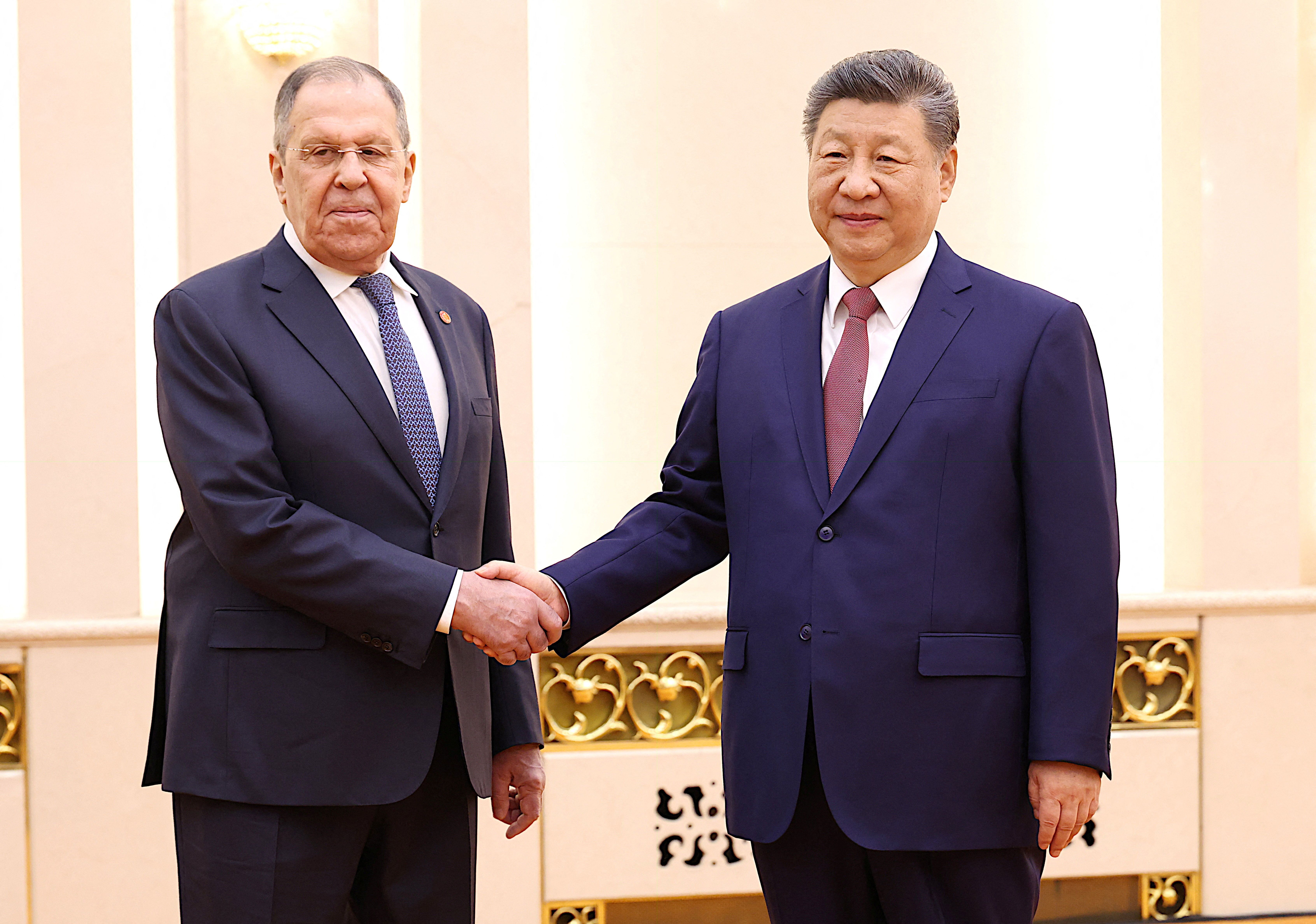 Lavrov and Xi. 