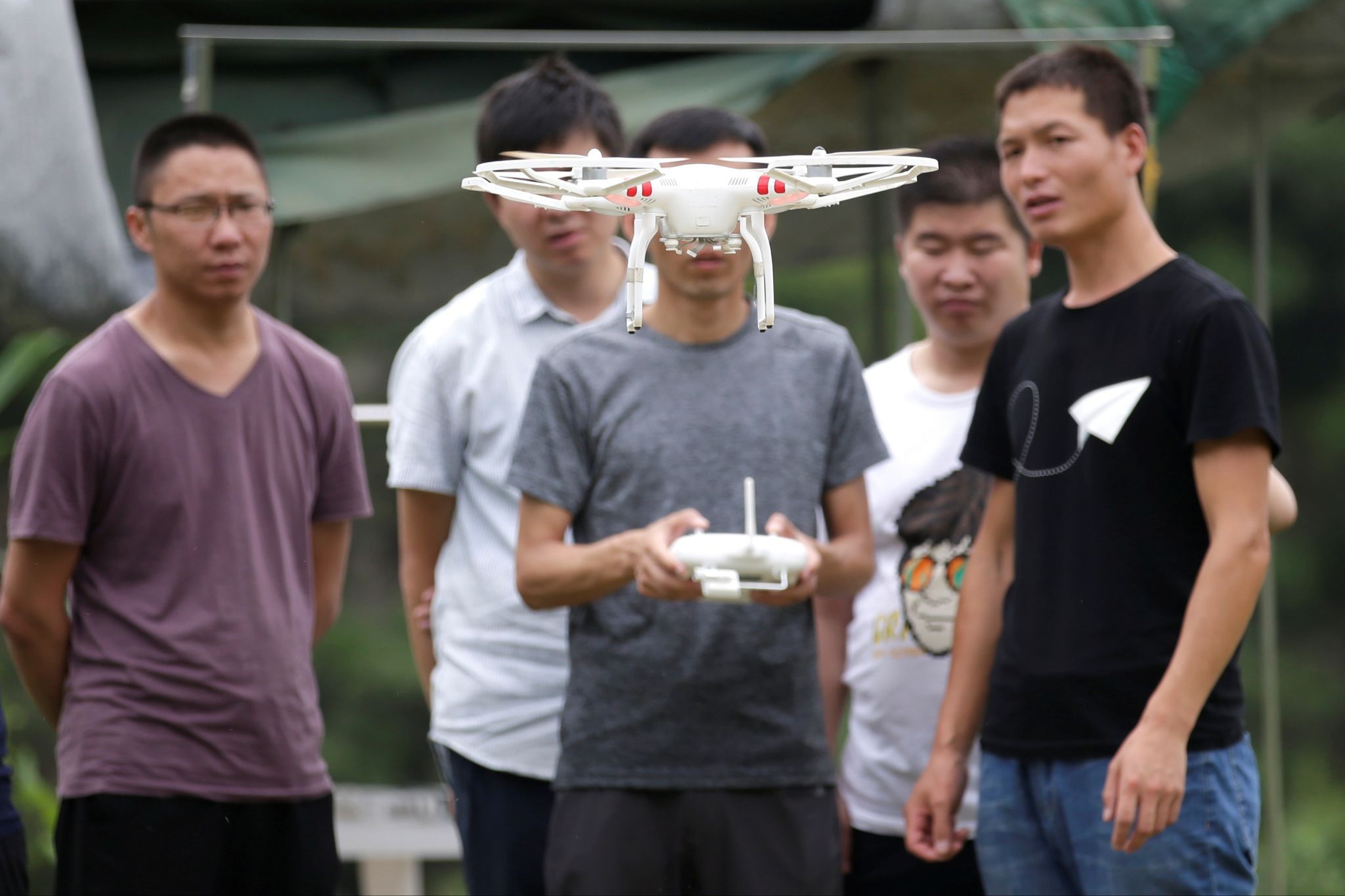 A DJI drone.