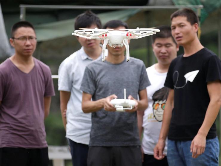 A DJI drone.