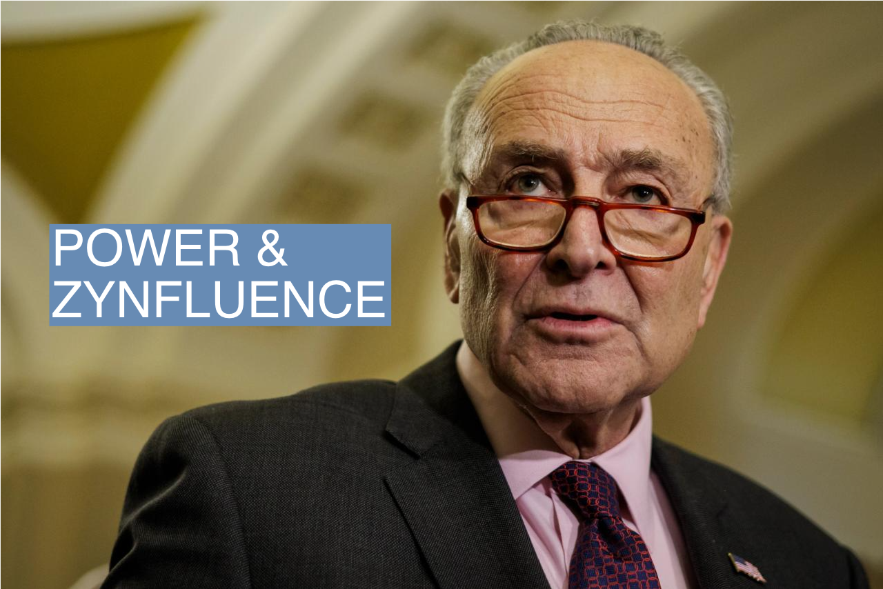 Senate Majority Leader Chuck Schumer (D-N.Y.) speaks during a press conference on Jan. 23, 2024.