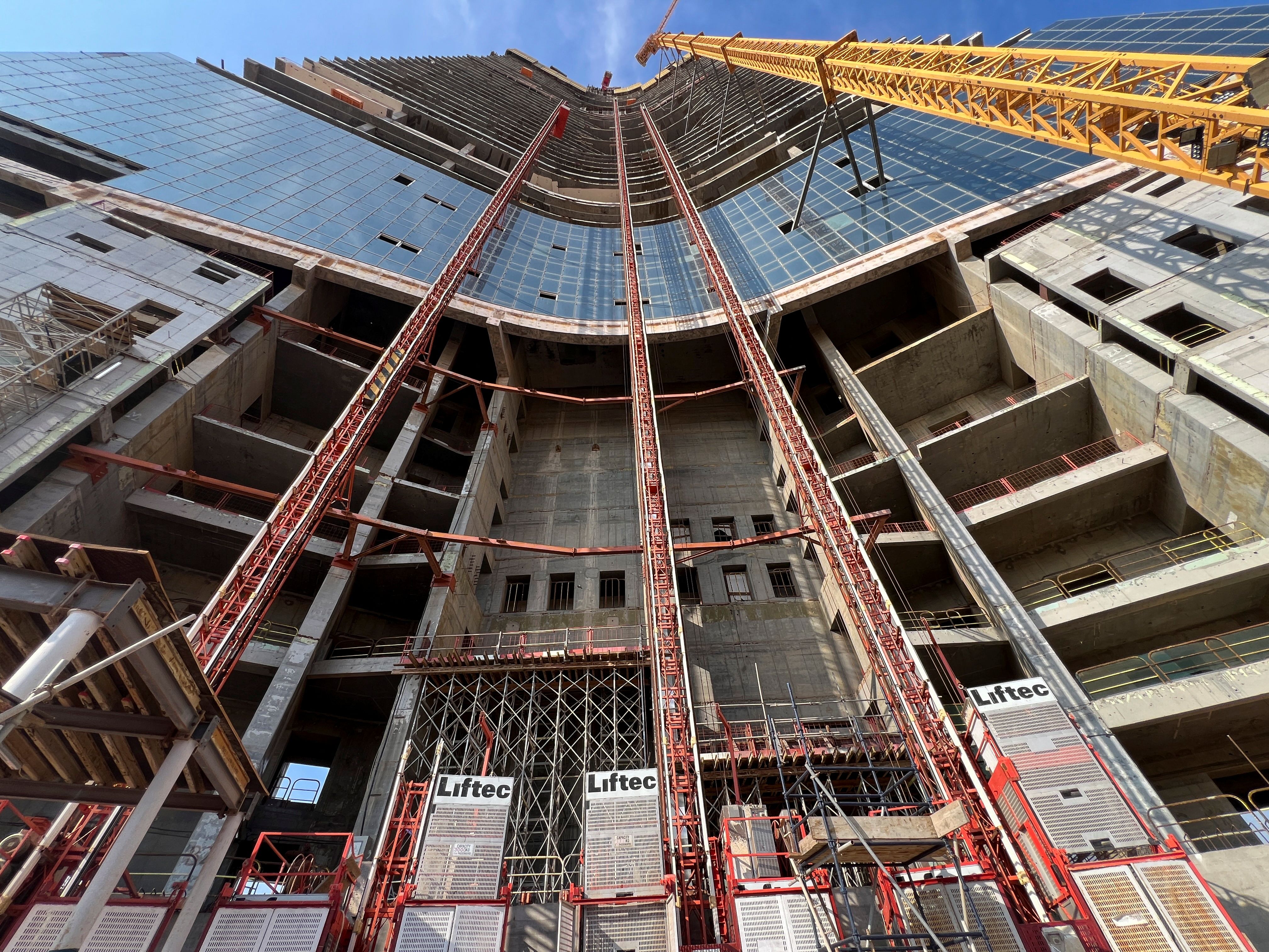 Construction site of Jeddah Tower. 