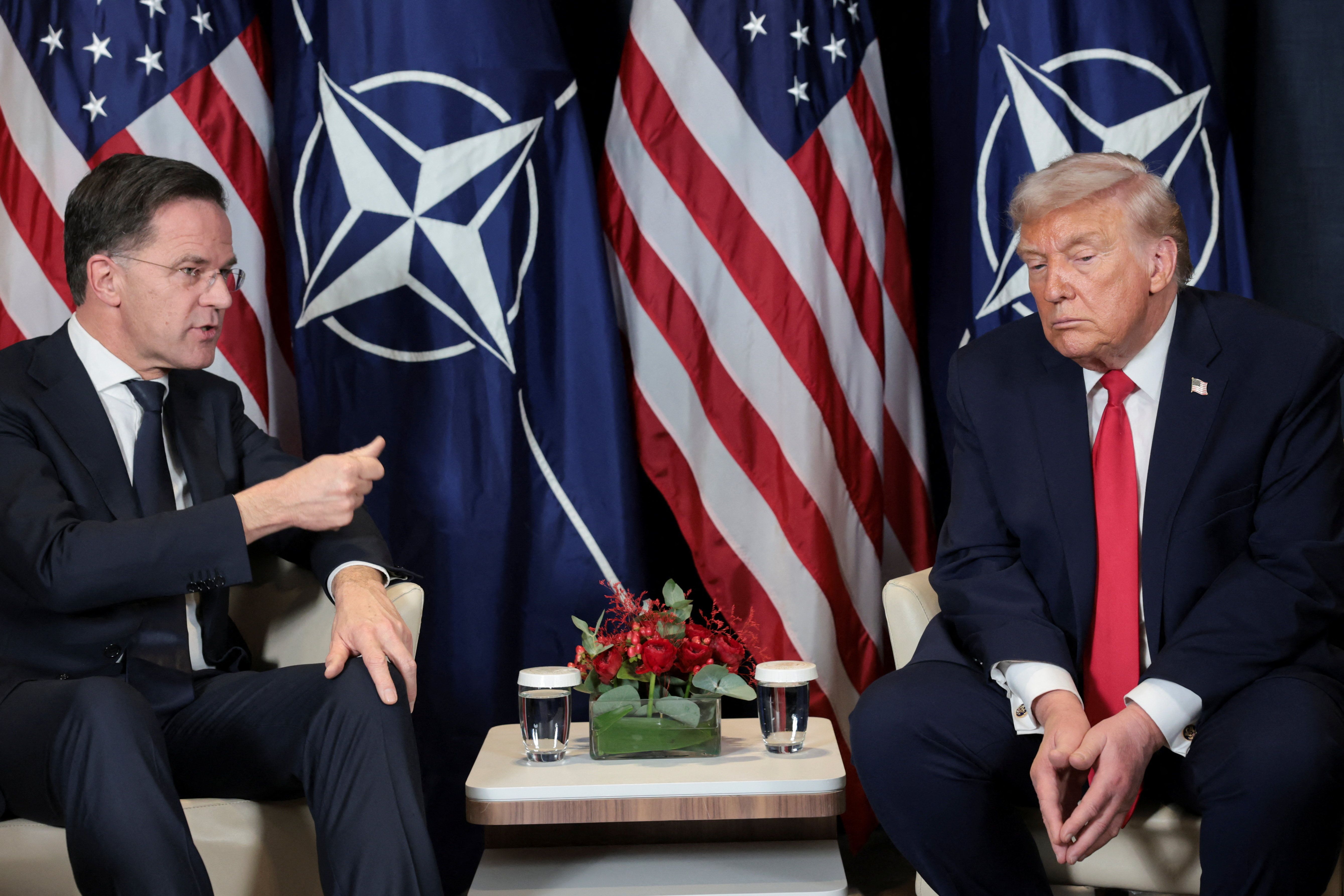 Trump and NATO chief Mark Rutte.