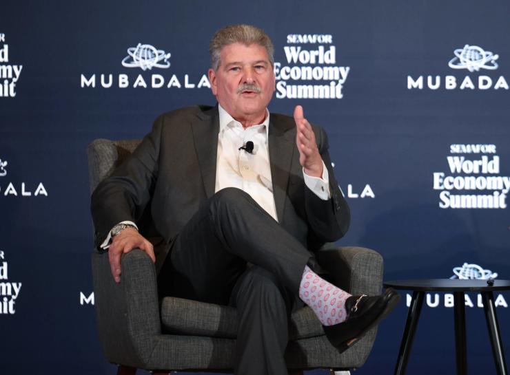 John Santora on stage.