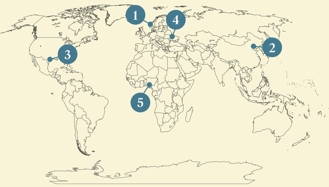Energy world map