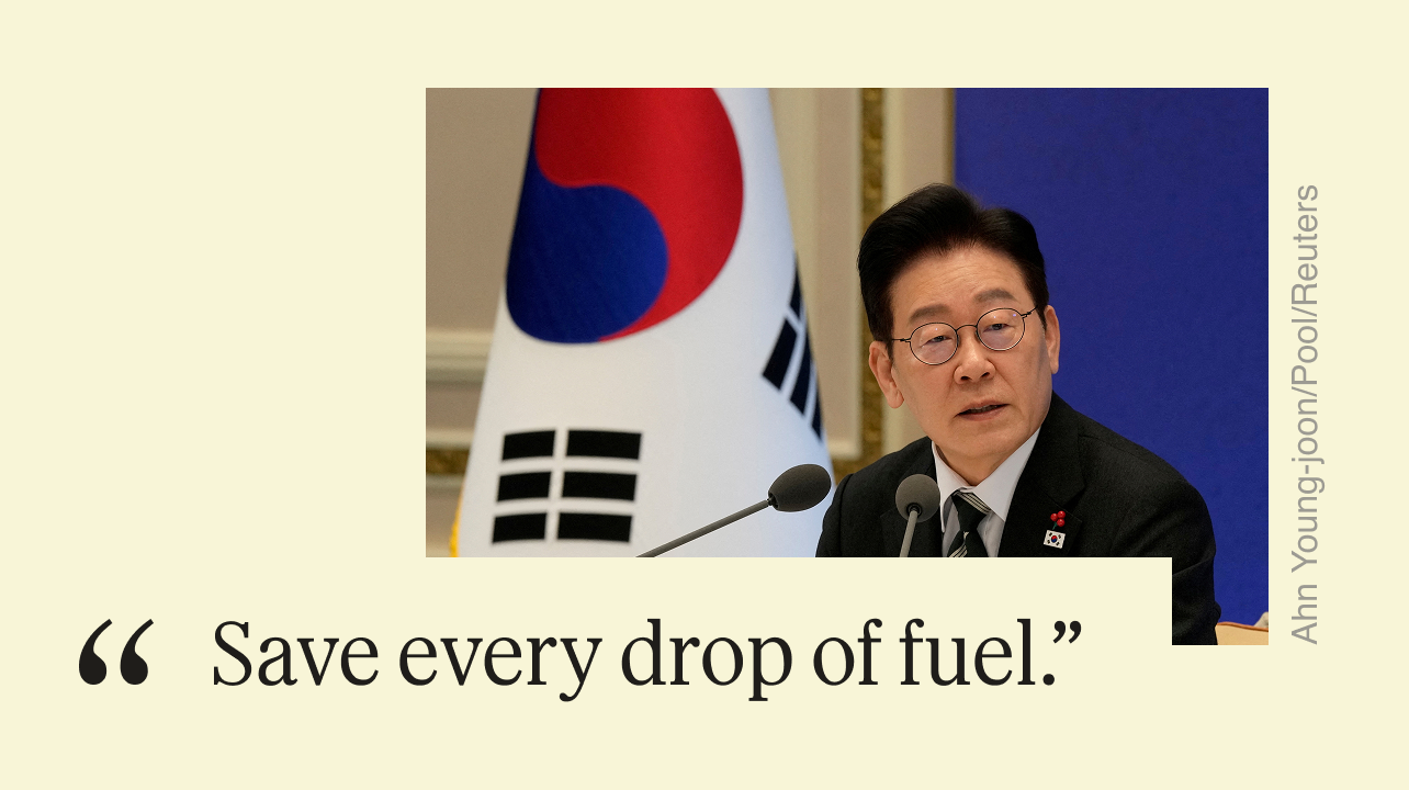 “Save every drop of fuel.”