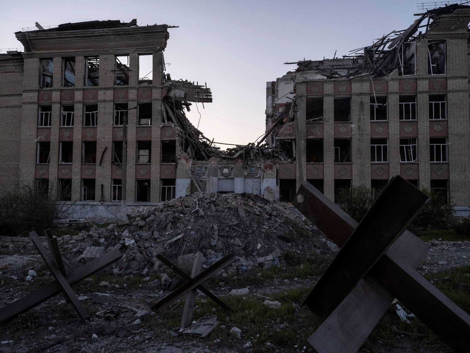 The aftermath of a strike in Ukraine